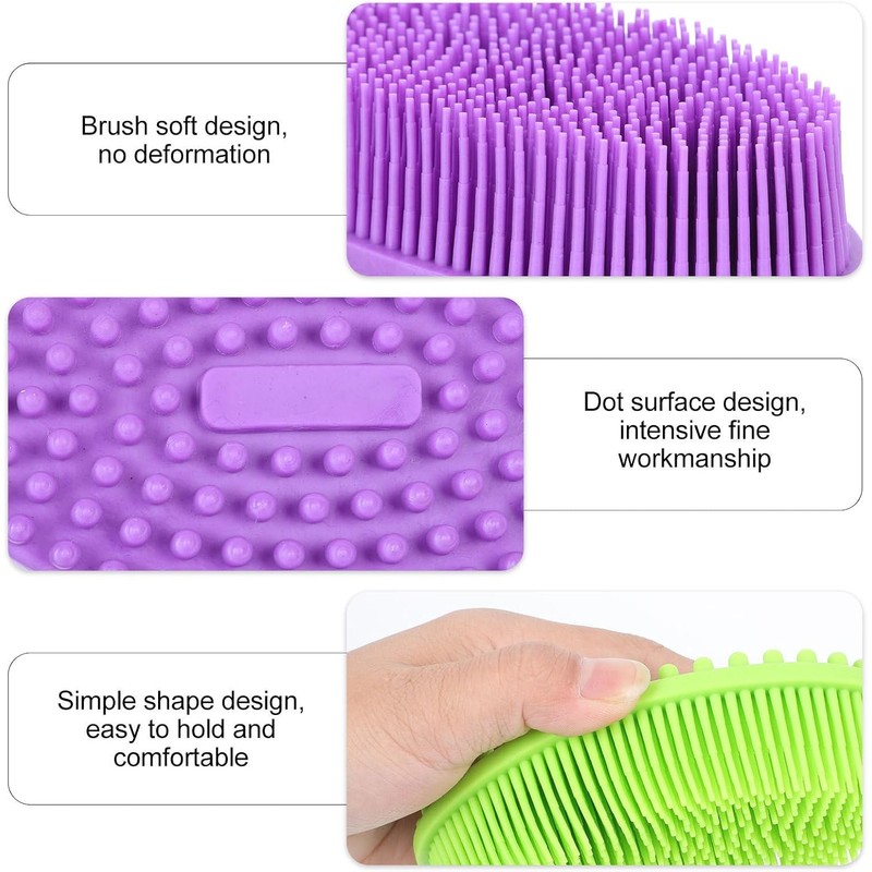 Cepillo de Silicona DIKACA 13NFT1MU204155U – Doble pieza para masaje