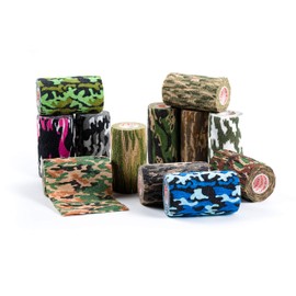 Prairie Horse Supply Vet Wrap Tape Bulk (Assorted Camo Colors) (24 Pack) (4 Inches Wide) Vet Rap Medical First Aid Tape Self Adhesive Adherent for Ankle Wrist Sprains and Swelling