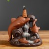 Ornamental Backflow Incense Burner Incense Holder Home Ornament with Dolphin