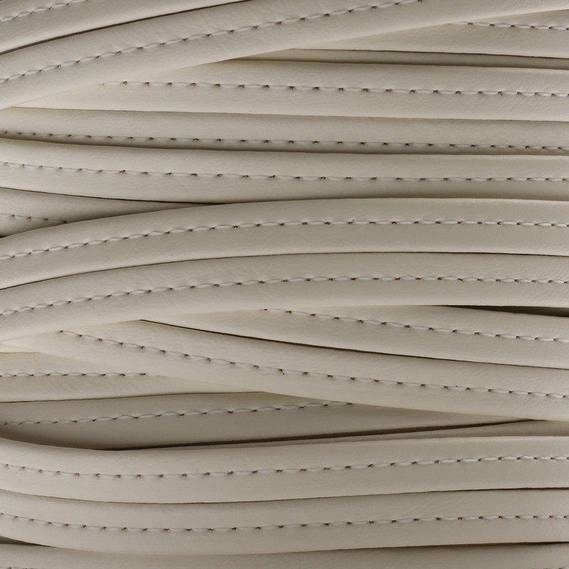 Hidem Marine Vinyl Upholstery Trim Off White Sample 3" Boat