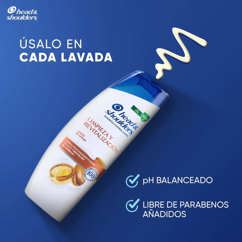 Head & Shoulders Shampoo Limpieza Y Revitalizacion 180 Ml