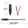 12V Cig Lighter to O-Ring Terminal Heavy Duty Auto Power