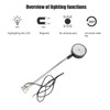 Magnetic Base Lamp High Brightness Alloy Steel Flexible Gooseneck Work