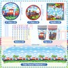 Train Party Decorations , Includes Plates, Straws, Napkins, Cups, Tablecloths,