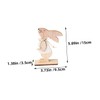 Ipetboom 3pcs Wooden Easter Bunny Decorations Cartoon Style Rustic Rabbit