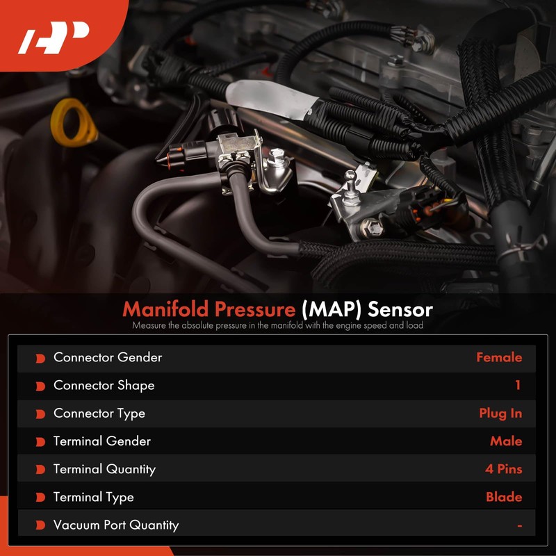 A-Premium Engine Air Intake/Charge Temperature Sensor [4 Pins] Compatible with