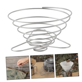 TEHAUX 1Pc Folding Stainless Drip Stand with Reusable Filter Durable Coffee Brewing Tool for Delicious Coffee Anywhere
