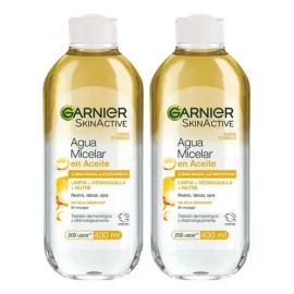 Pack X2 Agua Micelar En Aceite 400mL Garnier Skin Active