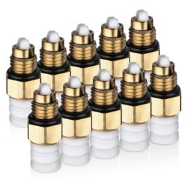 GEAREVER Pack of 10 Air Suspension Repair Kit M8 Valve for Benz W220 W221 W164, for A6 Allroad C5 C7 A8 D3, for Jaguar XJ, with Brass Fittings 2203202438 37106796508