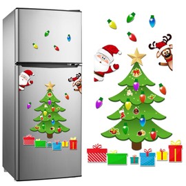 Magnetic Christmas Tree for Refrigerator Decorations, Christmas Tree Magnets for Fridge, Christmas Magnets for Fridge, Christmas Fridge Magnets Christmas Decoration for Fridge (B)