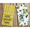 Watercolor Lemon Olive Kitchen Dish Towel 18 x 28 Inch
