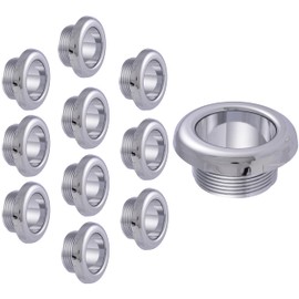 Holdrite Fixture Outlet Box Escutcheon, Pack of 10, Chrome Trim Cover, Copper, PEX, CPVC, HR-F-CH