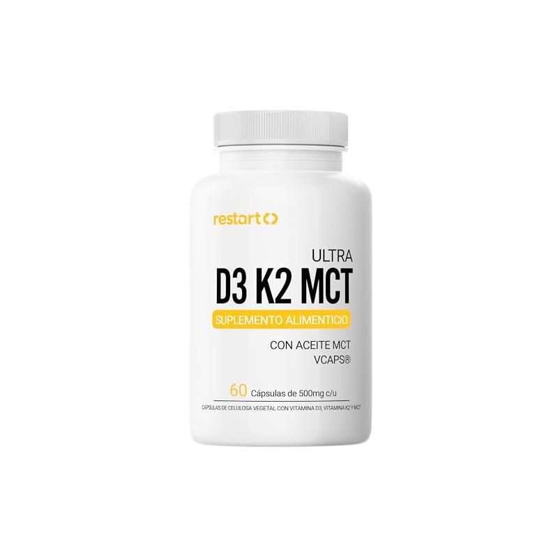 Restart Ultra Vitamina D3 K2 (MK-7) con Aceite MCT |