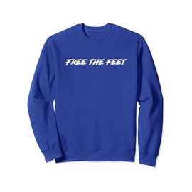 Free the Feet Barefoot Football Player Sweatshirt