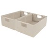 ANMINY 4PCS Storage Baskets for Organizing Collapsible Fabric Storage Bins