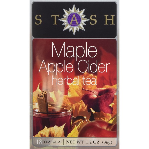 Stash Tea, Tea Bag Maple Apple Cider, 18 Count