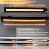 ZDEERAOTO LED Front Bumper Fog Light DRL Amber Sequential Turn