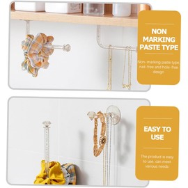 Yardwe 6 Piezas Organizador para Ligas y Diademas de Cabello Soportes de Gancho para Guardar Moños y Anillos Exhibidor de Pared para Niñas y Mujeres
