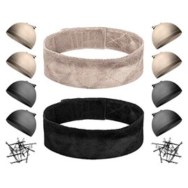 Wig Aisle (Wk054-WC - 2 Wig Grip, 4 Wig Caps, Bobby Pins, Wig Cap) - Wig Accessory Bundle in WK-BLACK_LITE