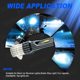 AQJ For Suzuki LTZ 400 Z400 QUADSPORT 2003–08 LED HeadLight Bulbs Pair Blue H6M