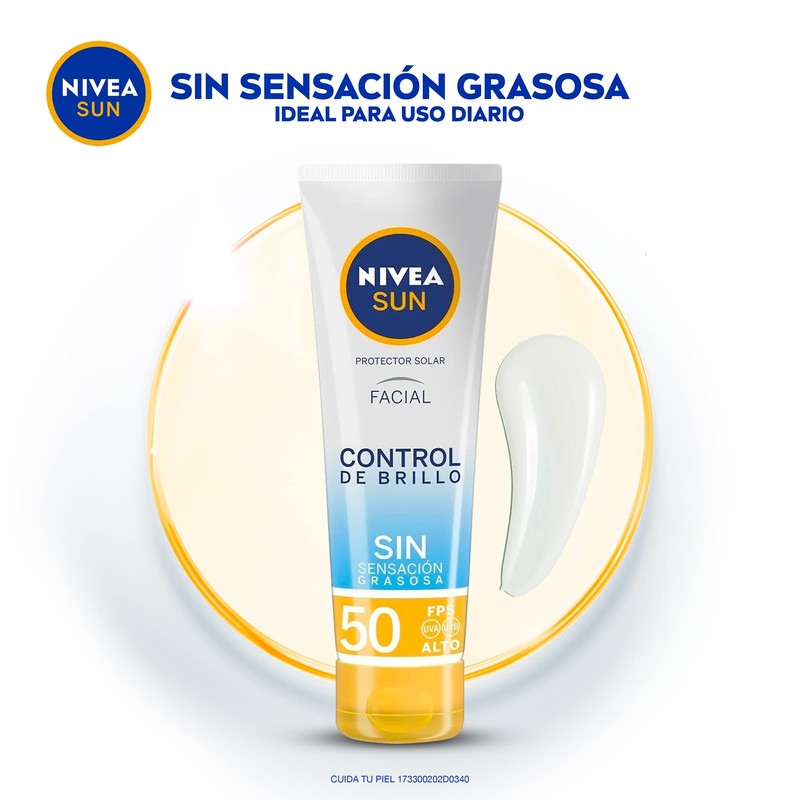 Nivea Sun 2 Pack Protector Solar Facial Control De Brillo