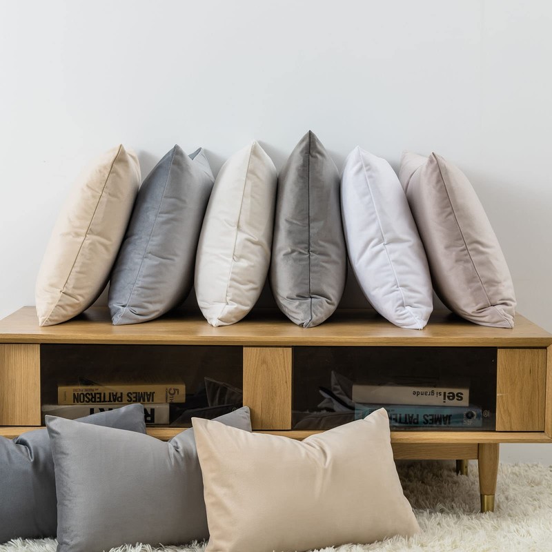 JUSPURBET Decorative Velvet Throw Pillows Covers for Couch Bed Sofa,Pack