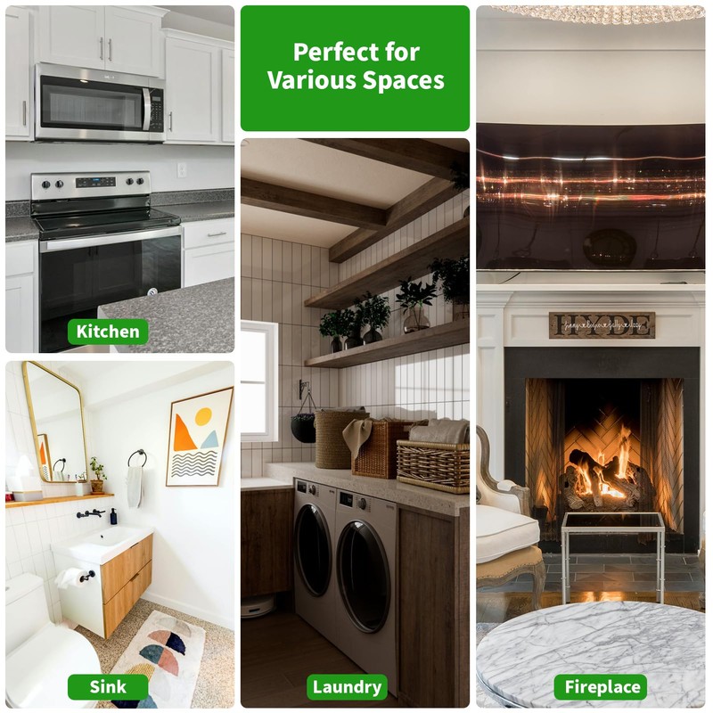 LONGKING Self-Adhesive Kitchen Backsplash, Marble Look Decorative Tiles (10 Tiles)