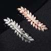 Xerling Pasadores franceses de diamantes de imitación, accesorios automáticos para
