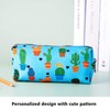 Cactus Pencil Case Students Canvas Pen Bag Pouch Stationary Case