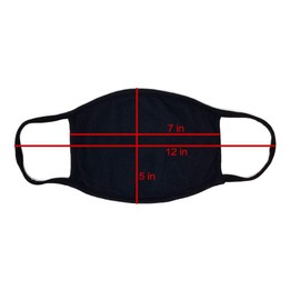 USS Nimitz CVN-68 Adult Black Face Mask 100% Cotton/Washable Reusable/Nimitz Class Aircraft Supercarrier