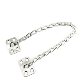 ZYAMY Window Restrictor 12 Inch Long Window Opening Door Chain Silver Restrictor Window Opening Cross Frame Chain for Large Boxes Furniture Covers