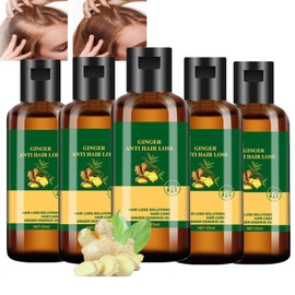 glaorius Angelica and Ginger Oil for Hair,Ginger Anti Hair Loss 7 Days,Strengthens Roots,Nourishing Hair Growth Serum for All Hair Types (5PCS)