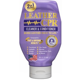 Leather CPR Cleaner & Conditioner 18oz - Cleans, Conditions, Restores & Protects Leather Furniture, Handbags, Car Seats, Interior, Jackets, Boots, Purses, Shoes, Couch, Saddles, Tack & More