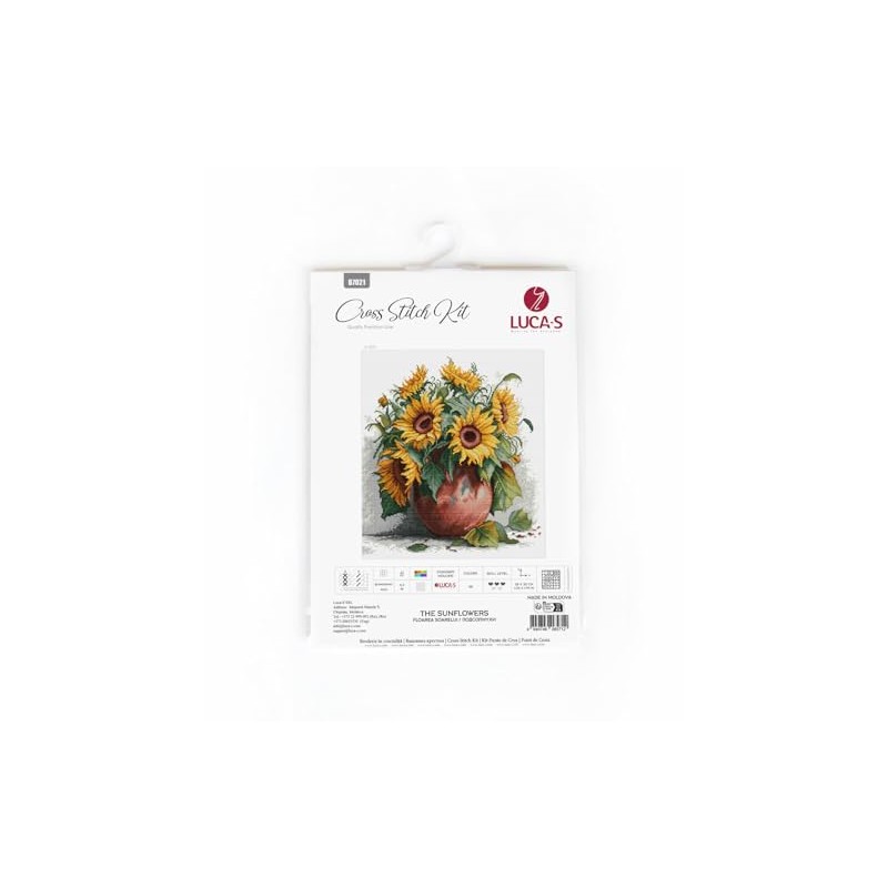 Luca-S Sunflowers Counted Cross Stitch Kit
