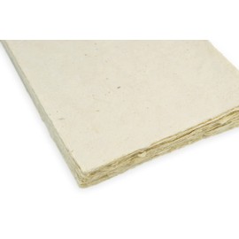 Handmade Lokta Card Stock 5x7 Inch Paper with Deckle Edge. Tree-Free Lokta Paper for Vintage Stationery, Printing, and Decorative Invitations (25 Sheets)