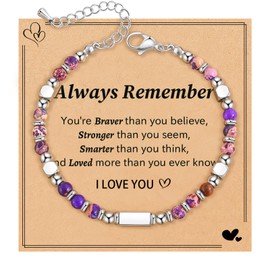 SUNSH Gift for Girl Women Unique Anxiety Bracelet Inspirational Gift Motivational Gift for Teen Gift Idea Gift for Friend Women Girl Teen Sister Daughter Gift for Christmas/Birthday/Back to School