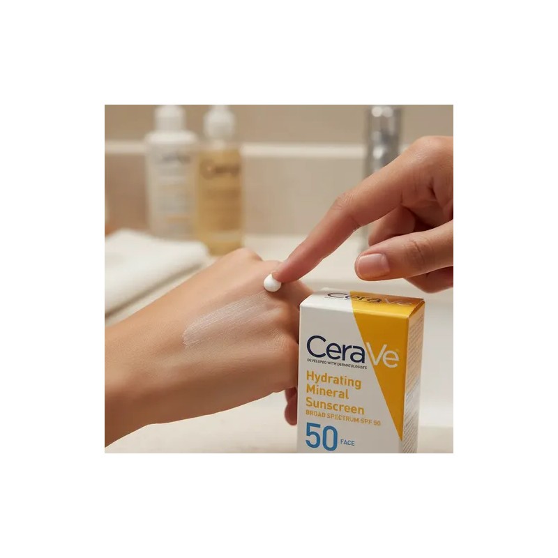 Cerave Hydrating Mineral Sunscreen Spf 50 Face 75ml