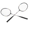 2Pcs Badminton Racquets Set Lightweight Sturdy Double Badminton Rackets with