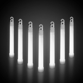 Windy City Novelties - 25 Pack - 6” Premium Glow Sticks (White)
