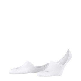 FALKE Men's Invisible Step High Cut M in Cotton Invisible Plain Socks, White 2000