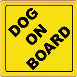 Gear Tatz - Imán para coche – Perro a bordo – Fabricado profesionalmente en Estados Unidos