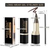 LOKFAR 2 Pcs Gel Eyeliner Set, Cream Eyeliner Tool Smudge