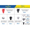 OAUTOO 130pcs Auto Body Interior and Exterior Retainer Fastener Clip