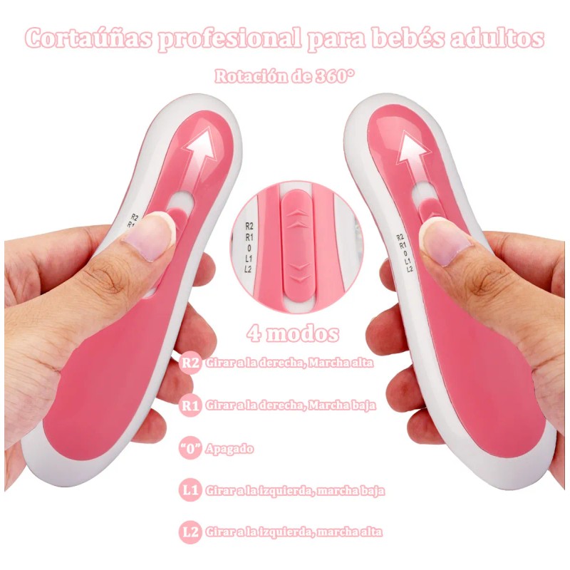 6 En 1 Kit Lima De Uñas Eléctrica Portátil Para
