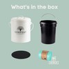 Perfnique Kitchen Compost Bin, 1.3 Gallon Countertop Compost Bin with