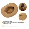 EOZY Women Men Western Cowboy Fedora Felt Hat Wide Brim