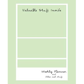 Valuable Stuff Inside, Weekly Planner Undated, Multitask Shamble Organizer, Green: Goal setting, To do list, Habit tracker, Gratitude, Notes and Coloring, Remarkable Gift