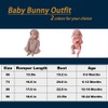 PUPYGIYUC Baby Bunny Outfit Baby Boys Girls Easter Outfits Bodysuit