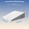 Simpledad 7.5" Bed Wedge Pillow for Sleeping Post-Surgery & Headboard
