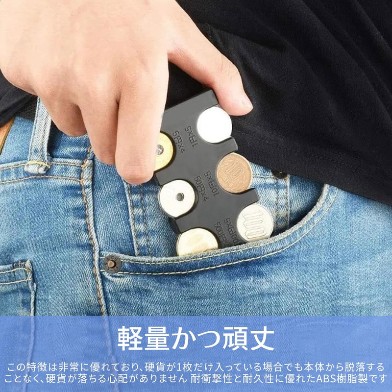 Coin Holder, Coin Storage Case, Holds 29 Coins, Portable Coin